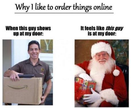 What i think when i order online...