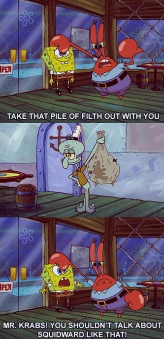 Spongebob burn