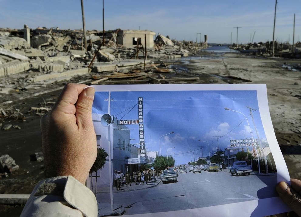 Villa Epecuen has spend 25y under water