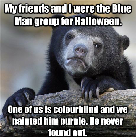 Everyone laughed till they were blue in the face