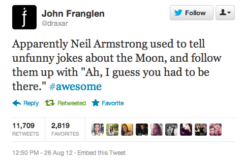 Oh that Neil Armstrong!