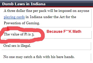 Because Indiana f*cks math