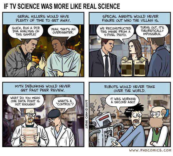 If tv science was like real science