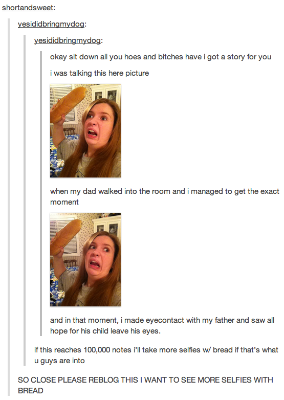 Yes. This is Tumblr.