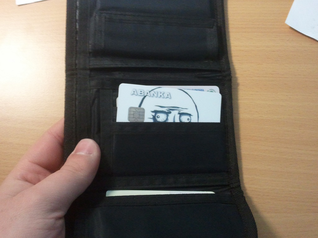 Everytime I open my wallet...
