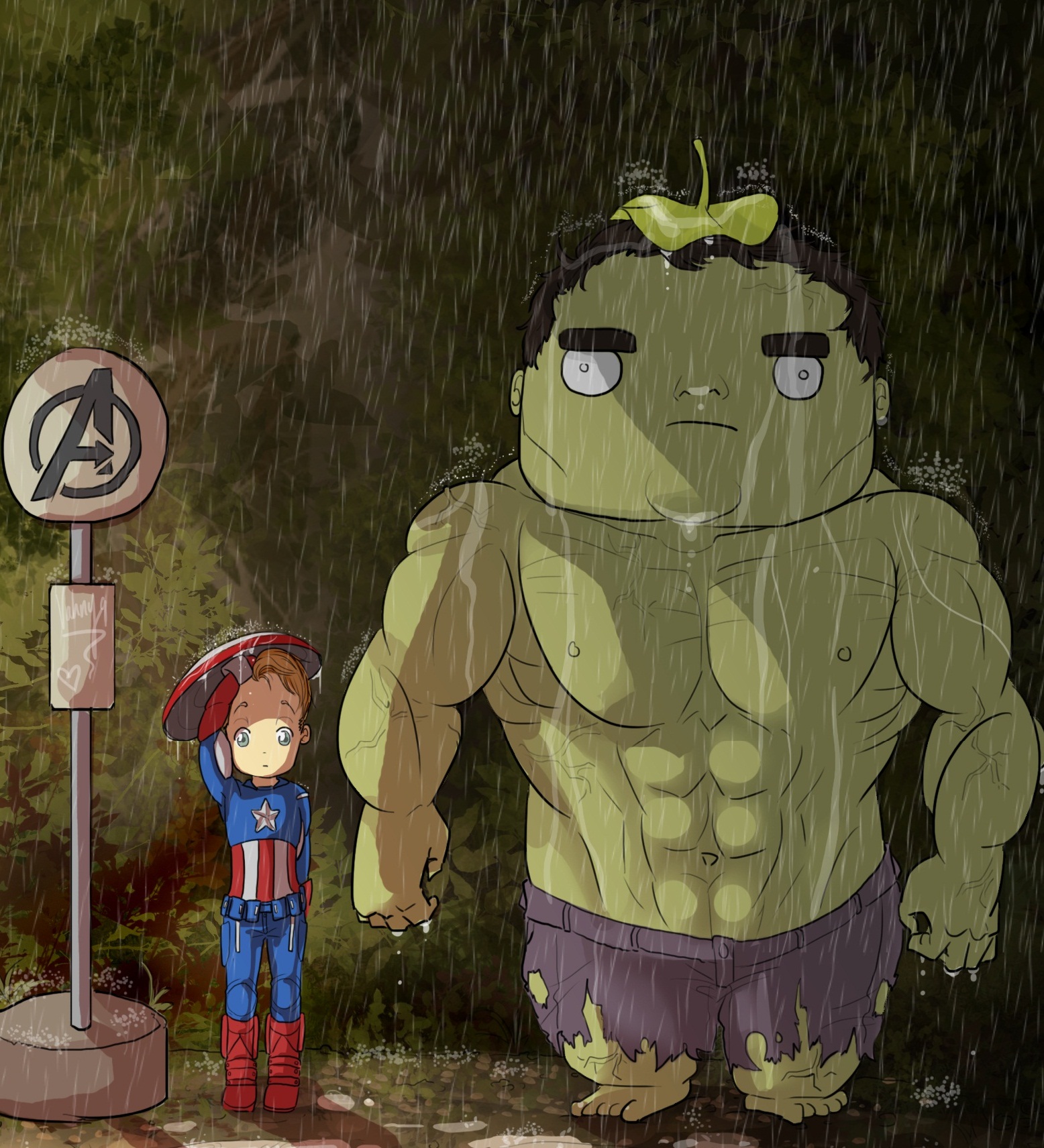 Avengers: My neighbour Totoro version