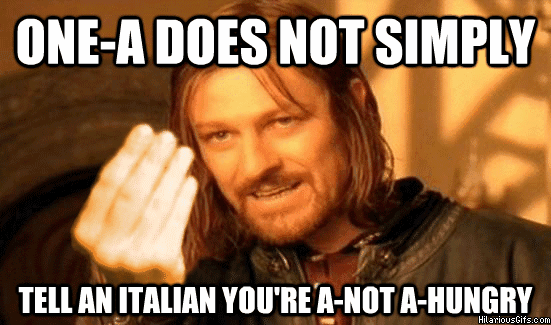 Speaking italian is a piece of cake.