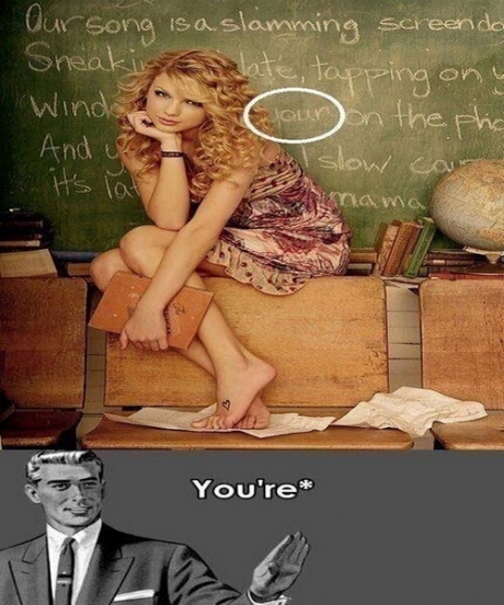 For F*ck's Sake Taylor What kind of teacher you are!