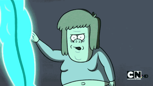 I hate it when my boobs slap me on the face!