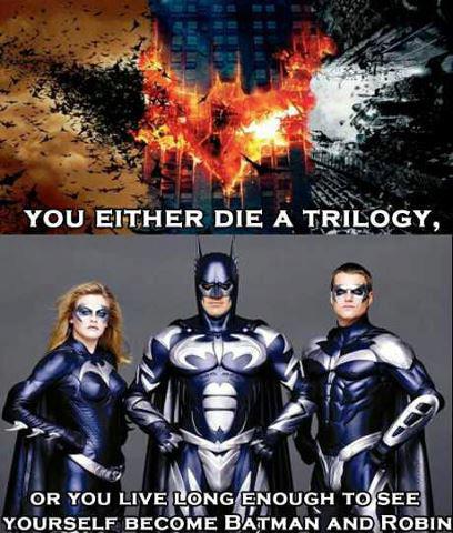 The sad story of batman's old triology