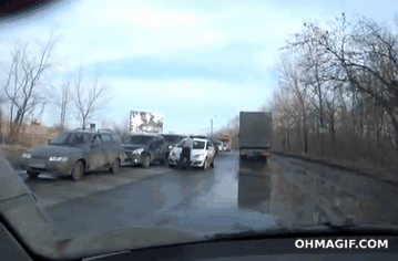 The drivers in Russia are so friendly, they give you a ride without payment
