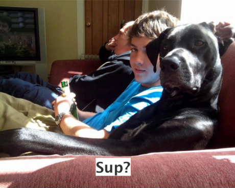 Just chillin' with my mates