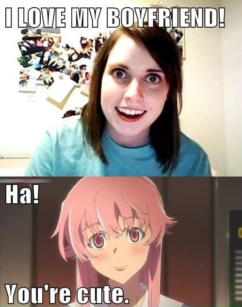 The real overly attached girlfriend Yuno.