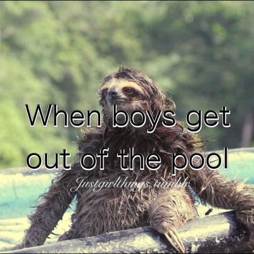 When Boys Get Out of The Pool