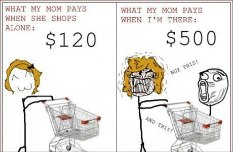 And that's why my mum doesn't take me shopping with her anymore.