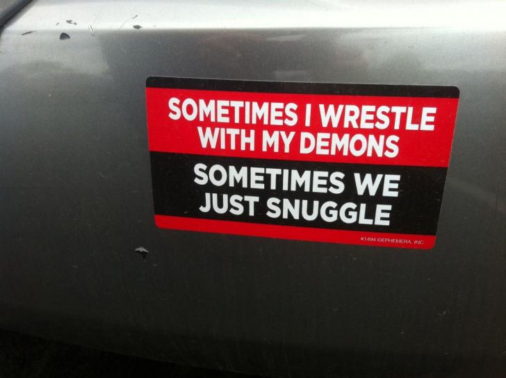 Sometimes we jus' 'nuggle