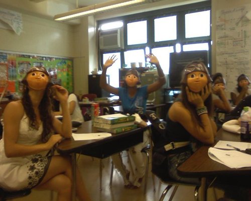 Dora masks are creepy.