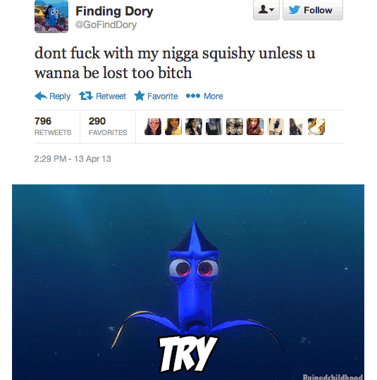 Don't mess with Dory