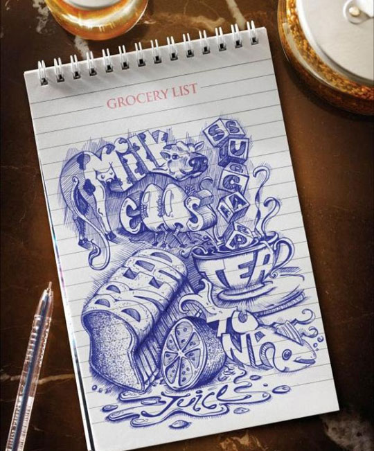 Badass grocery list !