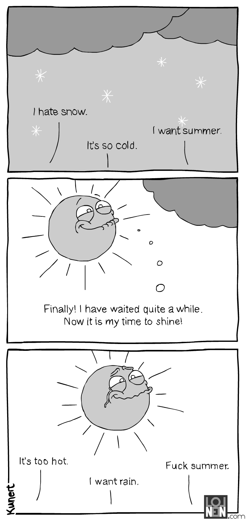 Being a sun is hard