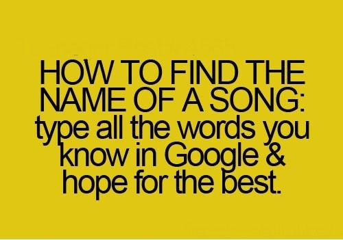 How To Find The Name Of A Song