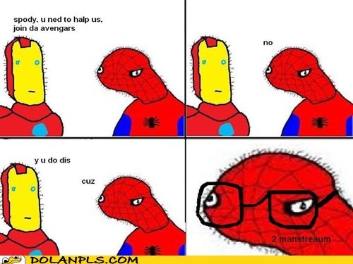 Spoderman is hipster