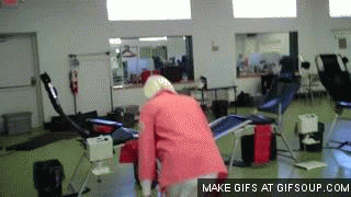 Grandma does a double backflip