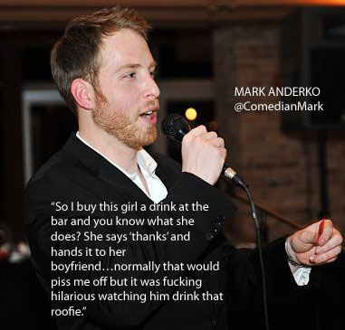 Buying a lady a drink.