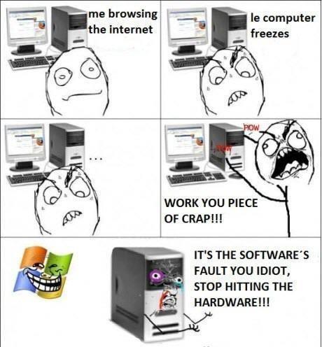 Well... you can't hit the software