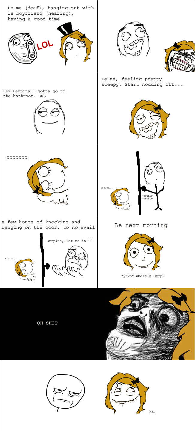 The perks of having a deaf girlfriend.