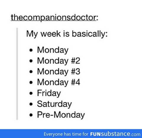 Story of my week