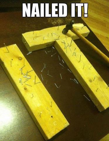 Nailed IT ! literally