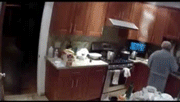 Granny does some action cooking