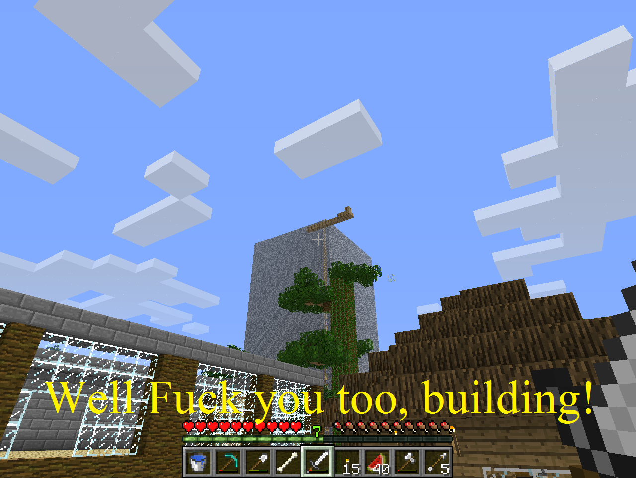 Just playing minecraft when...