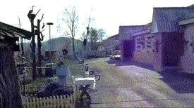 Wow, looks like that guy bearly escaped