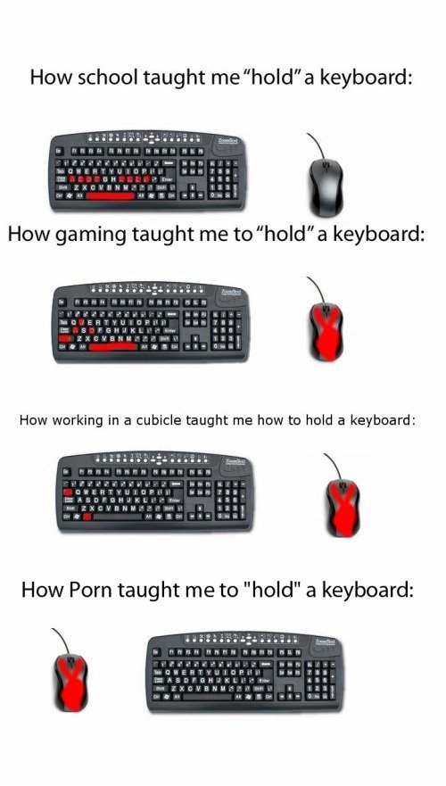 Holding keyboards