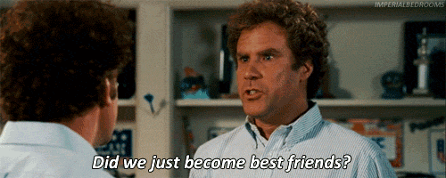 When someone likes the same band, movie as you