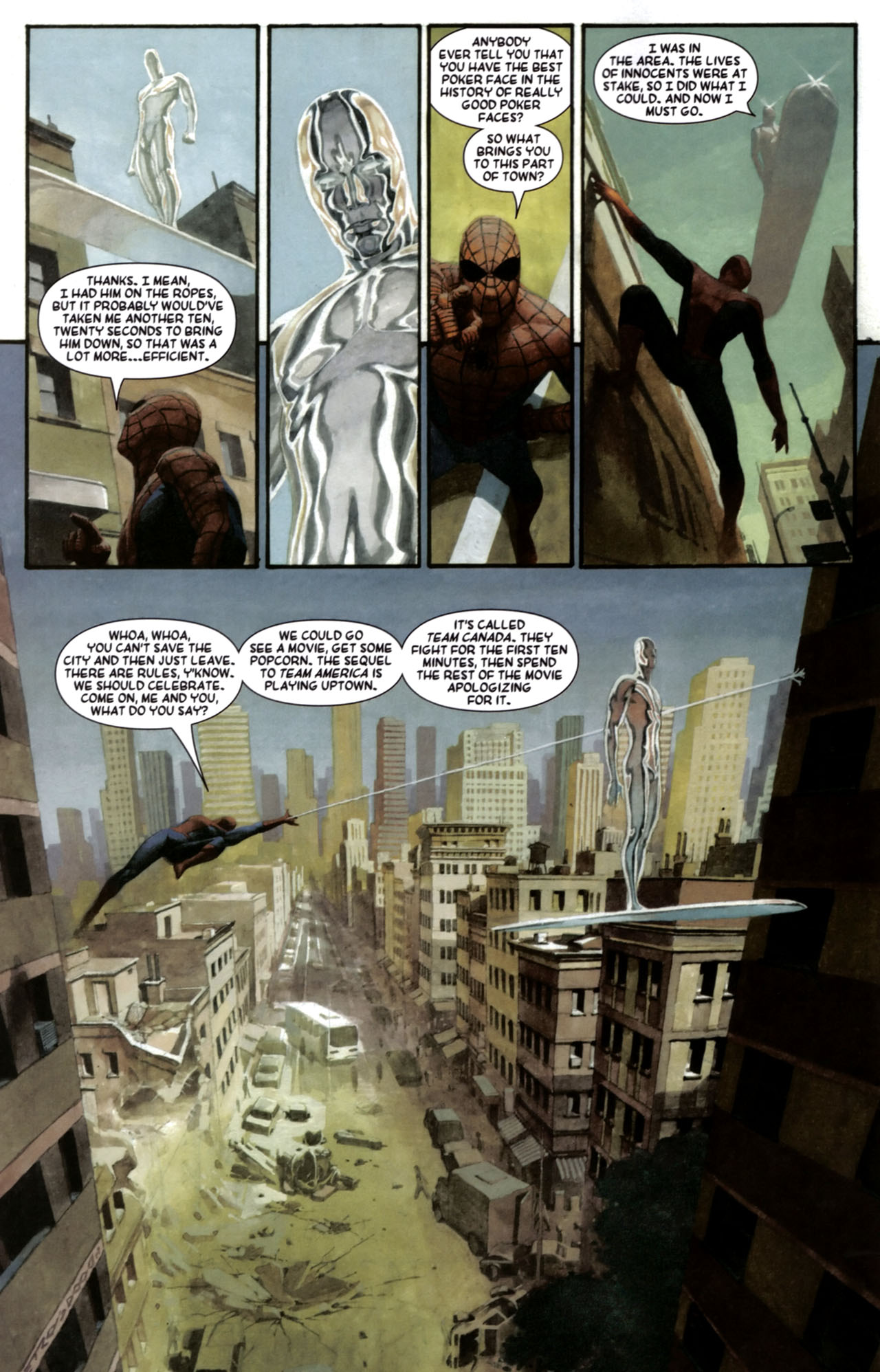 Spider-Man on Canadians