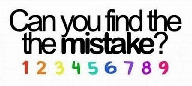 What's the mistake?