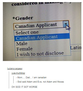 Apparently there is a new gender in town