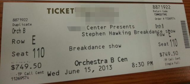 Even so, i still find the show kind of expensive!