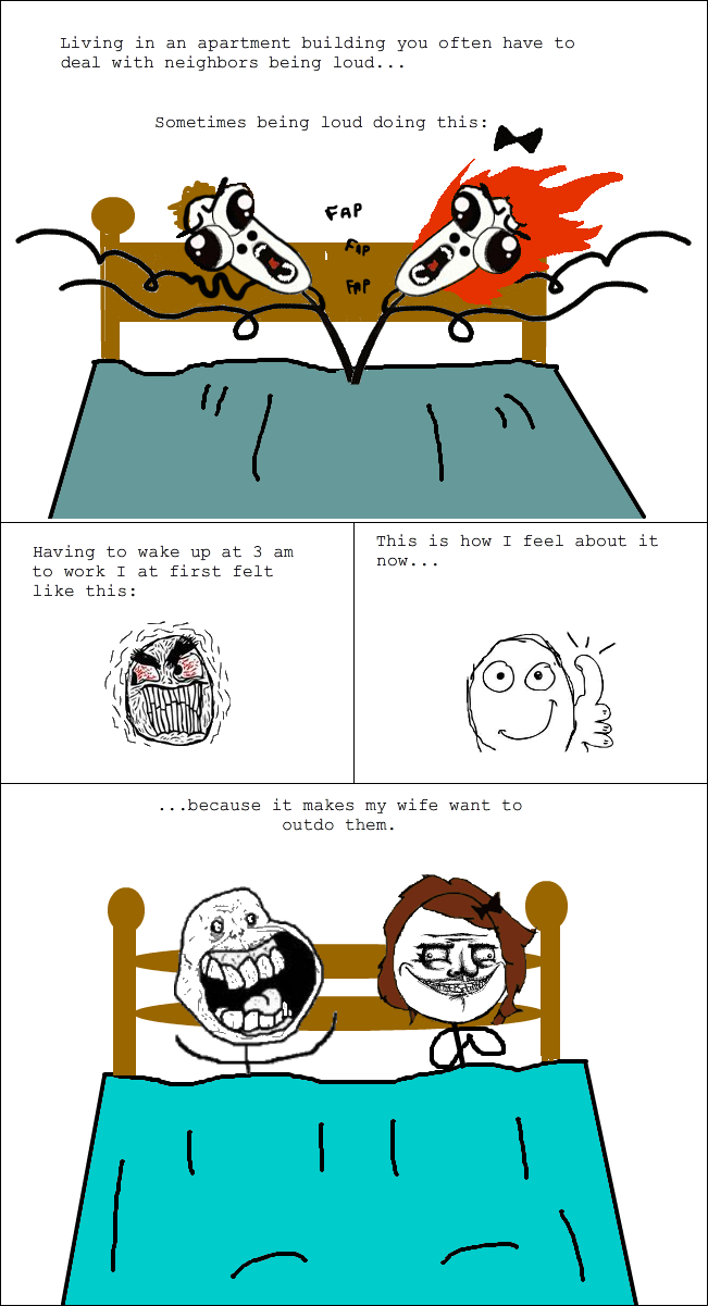 The ONLY good thing about living in an apartment...