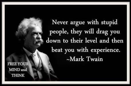 Wise words Mr. Twain.