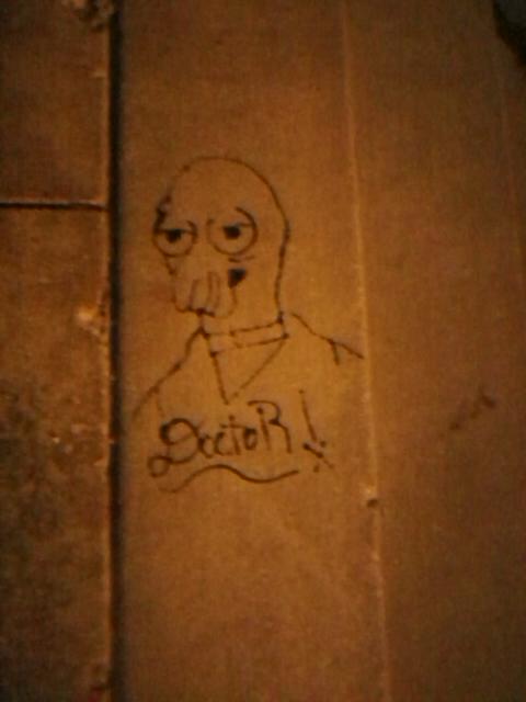 This was outside my work when I left. Was very surprised. Why not Zoidberg?