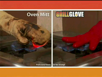 I'm sure that oven mitt would have sufficed...