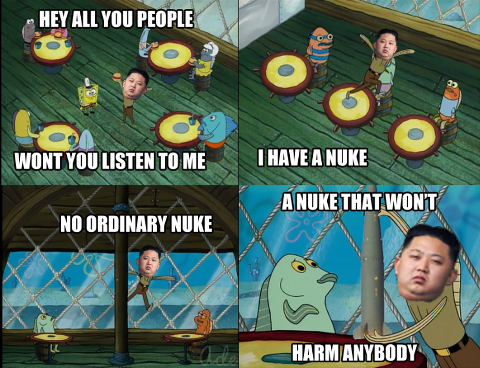 Who lives in pineapple in a north korea..
