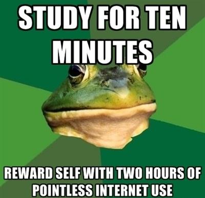 How to reward self after studying...