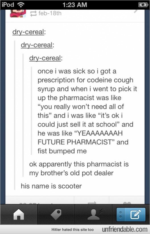 Scooter the pharmacist