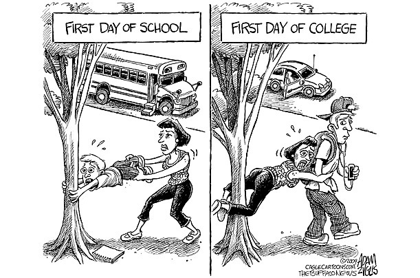 It's the first day of school in Estonia. It always feels like this.