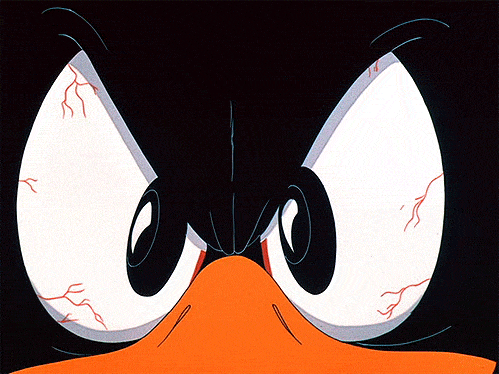 When I am about to lose a stare contest